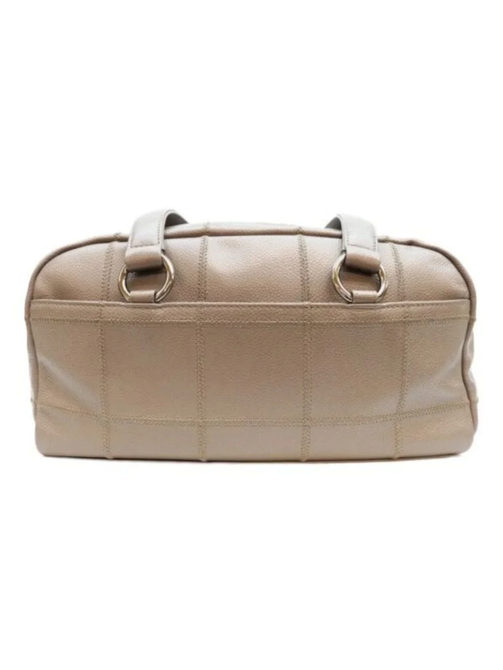Chanel Gray Caviar Leather Chocolate Bar Mini Boston